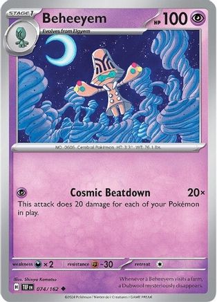 SV05 Temporal Forces 074/162 Beheeyem - Reverse Holofoil - Uncommon