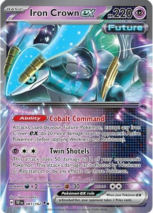 SV05 Temporal Forces 081/162 Iron Crown ex - Holofoil - Double Rare