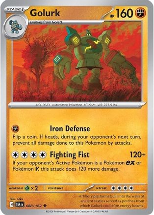 SV05 Temporal Forces 088/162 Golurk - Reverse Holofoil - Uncommon