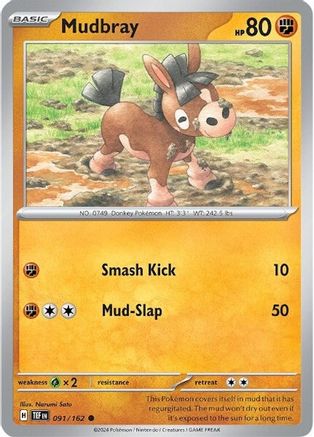 SV05 Temporal Forces 091/162 Mudbray - Reverse Holofoil - Common