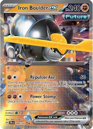 SV05 Temporal Forces 099/162 Iron Boulder ex - Holofoil - Double Rare