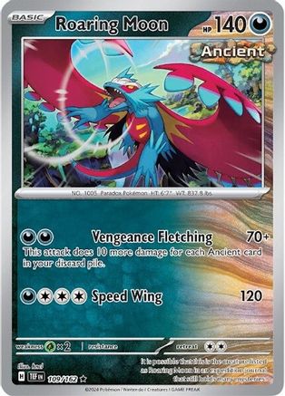 SV05 Temporal Forces 109/162 Roaring Moon - Holofoil - Rare