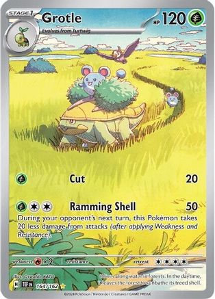 SV05 Temporal Forces 164/162 Grotle - Holofoil - Illustration Rare