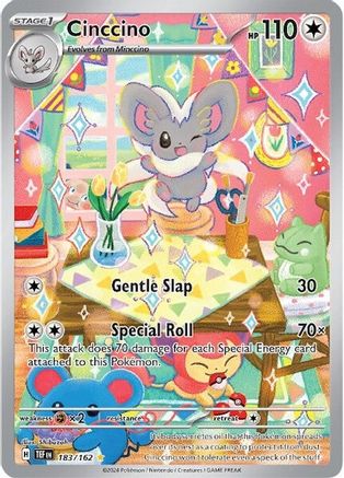 SV05 Temporal Forces 183/162 Cinccino - Holofoil - Illustration Rare