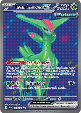 SV05 Temporal Forces 186/162 Iron Leaves ex - Holofoil - Ultra Rare