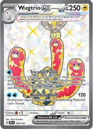 SV05 Temporal Forces 190/162 Wugtrio ex - Holofoil - Ultra Rare