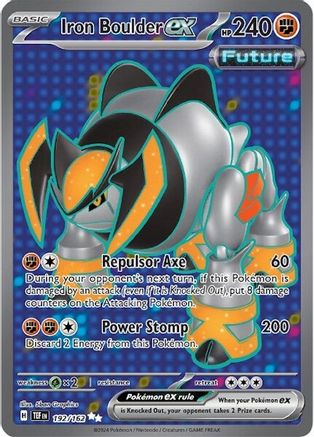 SV05 Temporal Forces 192/162 Iron Boulder ex - Holofoil - Ultra Rare