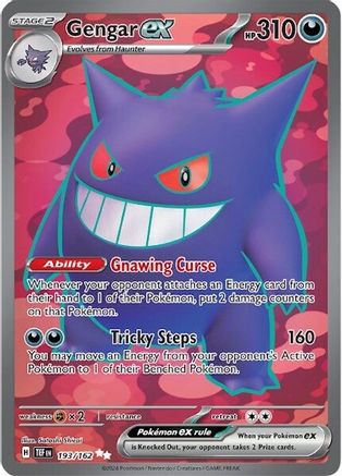 SV05 Temporal Forces 193/162 Gengar ex - Holofoil - Ultra Rare