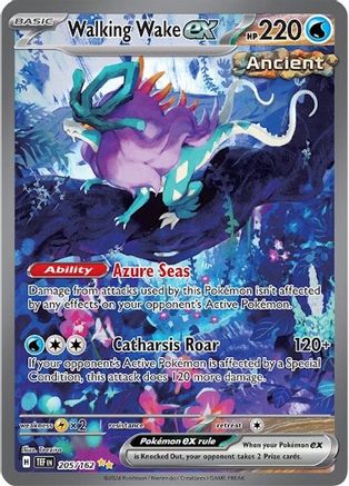 SV05 Temporal Forces 205/162 Walking Wake ex - Holofoil - Special Illustration Rare