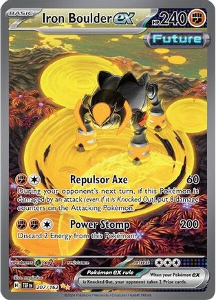 SV05 Temporal Forces 207/162 Iron Boulder ex - Holofoil - Special Illustration Rare