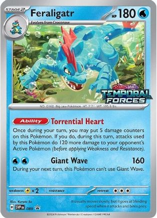 SV Scarlet & Violet Promo Cards 089 Feraligatr - Holofoil - Promo