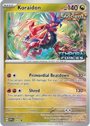 SV Scarlet & Violet Promo Cards 091 Koraidon - Holofoil - Promo