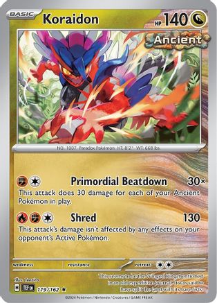 Deck Exclusives 119/162 Koraidon - Rare