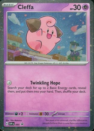 SV Scarlet & Violet Promo Cards 095 Cleffa - Holofoil - Promo