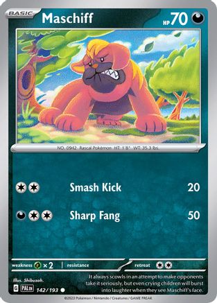 Miscellaneous Cards & Products 142/193 Maschiff - Holofoil - Common