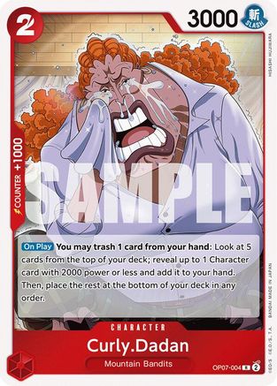 500 Years in the Future OP07-004 Curly.Dadan (OP07-004) - Foil - Rare