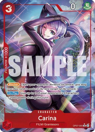 500 Years in the Future OP07-005 Carina (Parallel) (OP07-005) - Foil - Rare