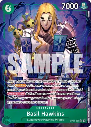 500 Years in the Future OP07-029 Basil Hawkins (Parallel) (OP07-029) - Foil - Super Rare