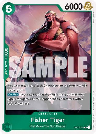 500 Years in the Future OP07-032 Fisher Tiger (OP07-032) - Foil - Rare