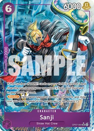 500 Years in the Future OP07-064 Sanji (Parallel) - Foil - Super Rare