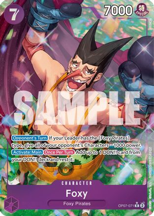 500 Years in the Future OP07-071 Foxy (071) (Parallel) (OP07-071) - Foil - Rare