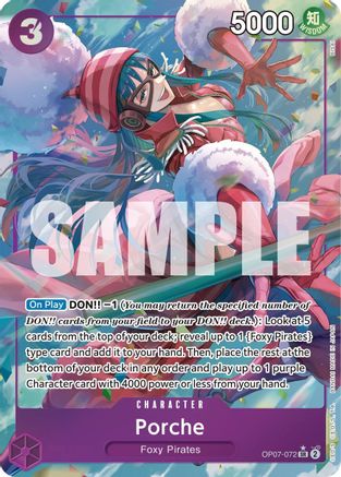 500 Years in the Future OP07-072 Porche (Parallel) (OP07-072) - Foil - Super Rare