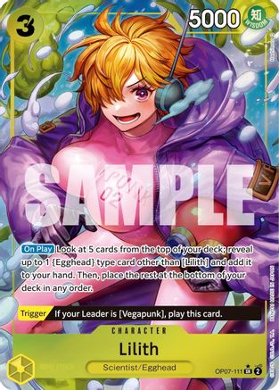 500 Years in the Future OP07-111 Lilith (Parallel) (OP07-111) - Foil - Super Rare