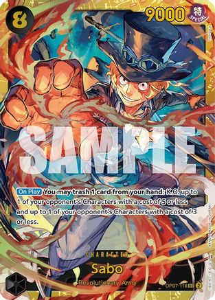 500 Years in the Future OP07-118 Sabo (OP07-118) - Foil - Secret Rare
