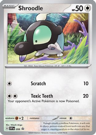 SV Scarlet & Violet Promo Cards 099 Shroodle - Holofoil - Promo