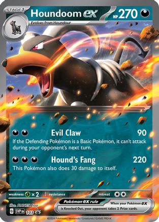 SV Scarlet & Violet Promo Cards 103 Houndoom ex - Holofoil - Promo
