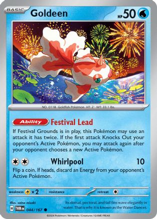 SV06 Twilight Masquerade 044/167 Goldeen - Reverse Holofoil - Common