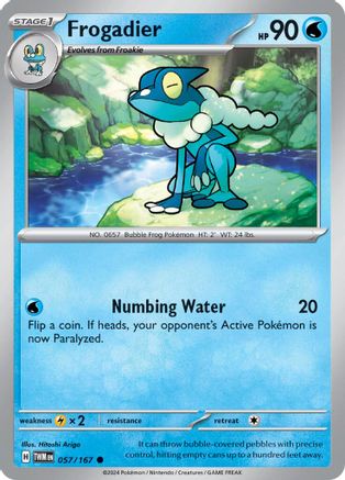 SV06 Twilight Masquerade 057/167 Frogadier - Reverse Holofoil - Common