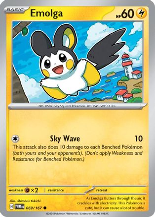 SV06 Twilight Masquerade 069/167 Emolga - Reverse Holofoil - Common