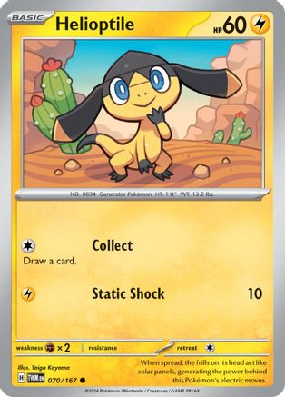 SV06 Twilight Masquerade 070/167 Helioptile - Reverse Holofoil - Common