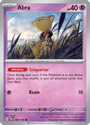 SV06 Twilight Masquerade 080/167 Abra - Common