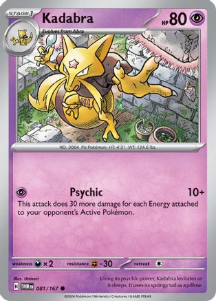 SV06 Twilight Masquerade 081/167 Kadabra - Common