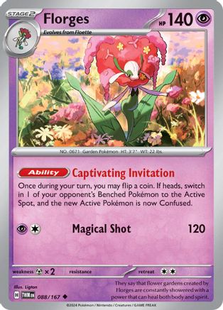 SV06 Twilight Masquerade 088/167 Florges - Uncommon