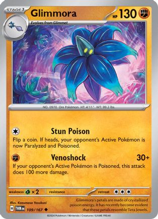 SV06 Twilight Masquerade 109/167 Glimmora - Reverse Holofoil - Uncommon