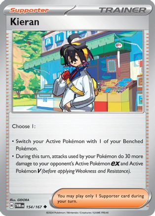 SV06 Twilight Masquerade 154/167 Kieran - Uncommon