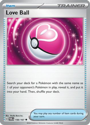 SV06 Twilight Masquerade 156/167 Love Ball - Reverse Holofoil - Uncommon