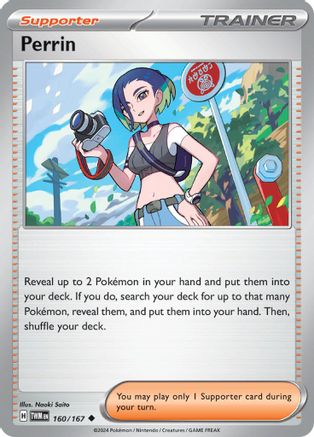 SV06 Twilight Masquerade 160/167 Perrin - Reverse Holofoil - Uncommon