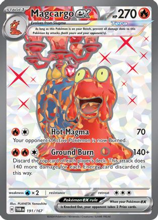 SV06 Twilight Masquerade 191/167 Magcargo ex - Holofoil - Ultra Rare