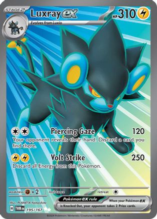 SV06 Twilight Masquerade 195/167 Luxray ex - Holofoil - Ultra Rare