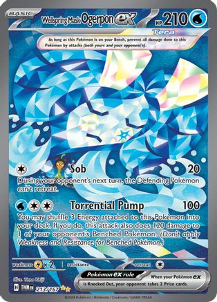 SV06 Twilight Masquerade 213/167 Wellspring Mask Ogerpon ex - Holofoil - Special Illustration Rare