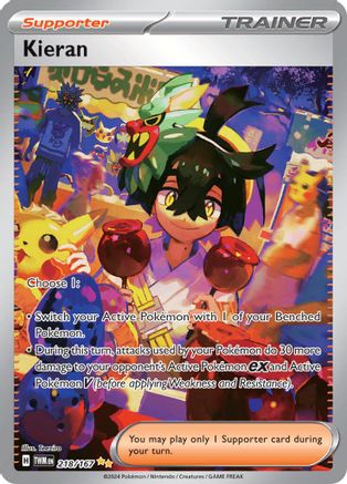 SV06 Twilight Masquerade 218/167 Kieran - Holofoil - Special Illustration Rare