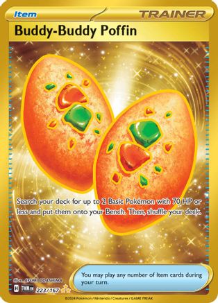 SV06 Twilight Masquerade 223/167 Buddy-Buddy Poffin - Holofoil - Hyper Rare