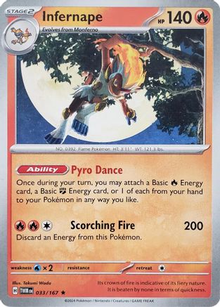 Deck Exclusives 033/167 Infernape - Rare