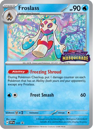 SV Scarlet & Violet Promo Cards 117 Froslass - Holofoil - Promo