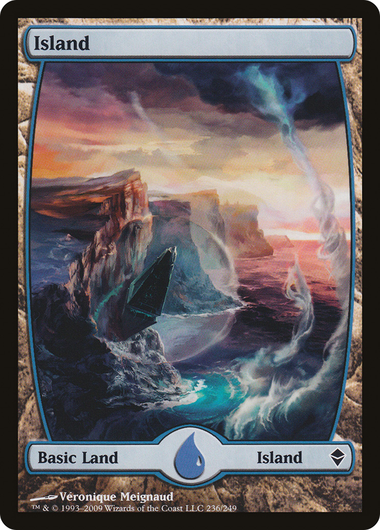 Zendikar - (ZEN-236) - Island (236) - Full Art Foil