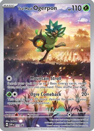 SV Scarlet & Violet Promo Cards 123 Teal Mask Ogerpon - Holofoil - Promo